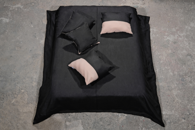 Duvet Hemp & Black French Linen